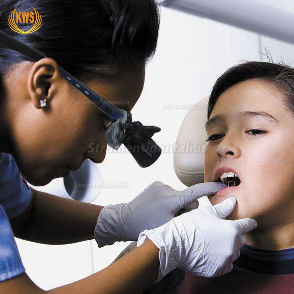 KWS® FD-501G 3.0X occhiali ingrandenti odontoiatria con filettatura a vite unidirezionale